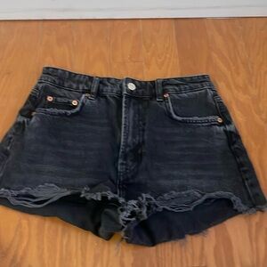 Black Zara Jean Shorts